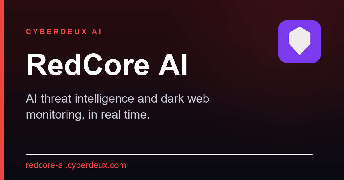 RedCore AI: AI threat intelligence platform